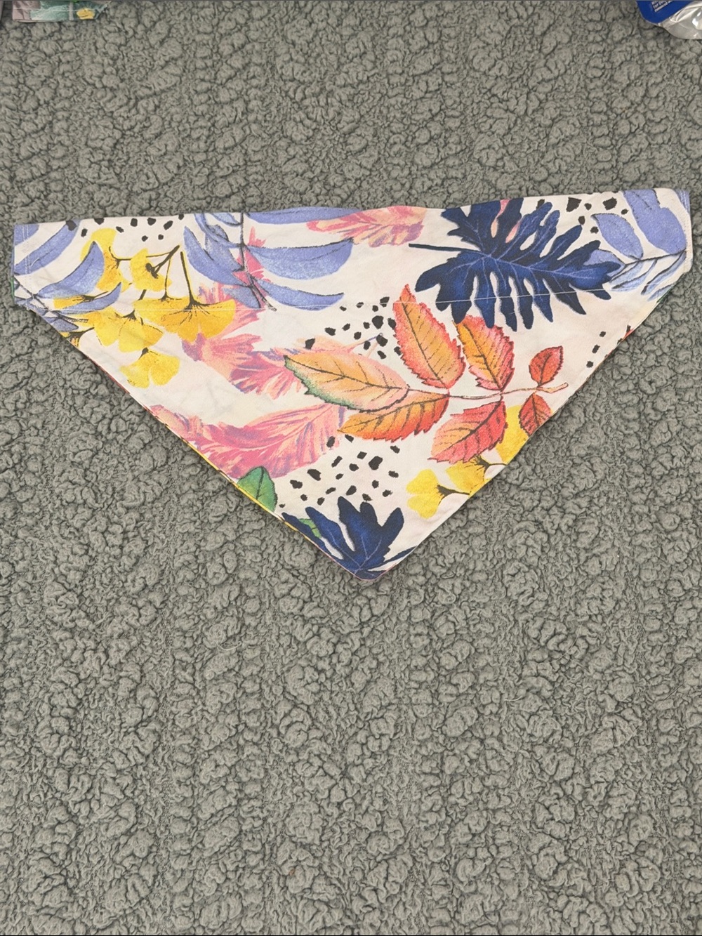 Tropical Floral Triangle Dog Bib in Multi-Color